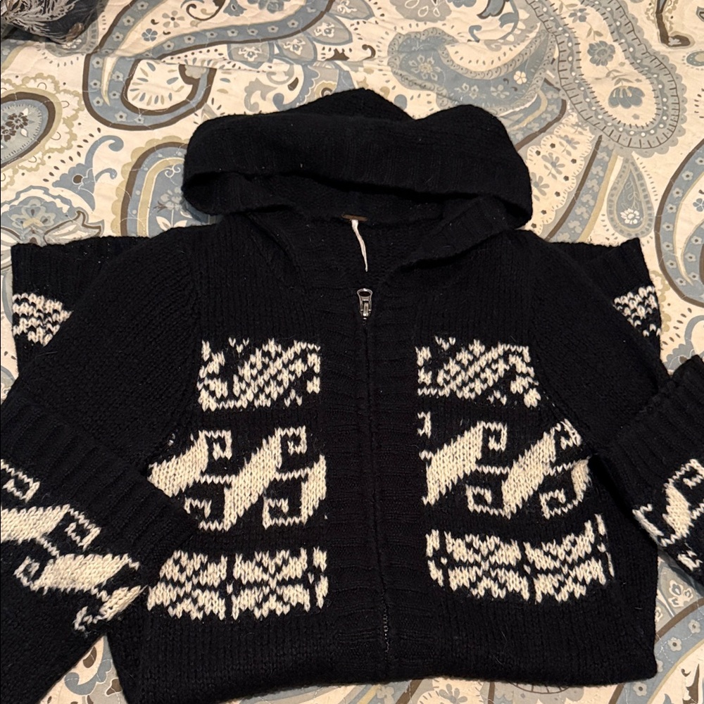 Free People Knee Length Womens Sweater Zip Up